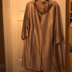 A beautiful gold semi formal two piece Dress